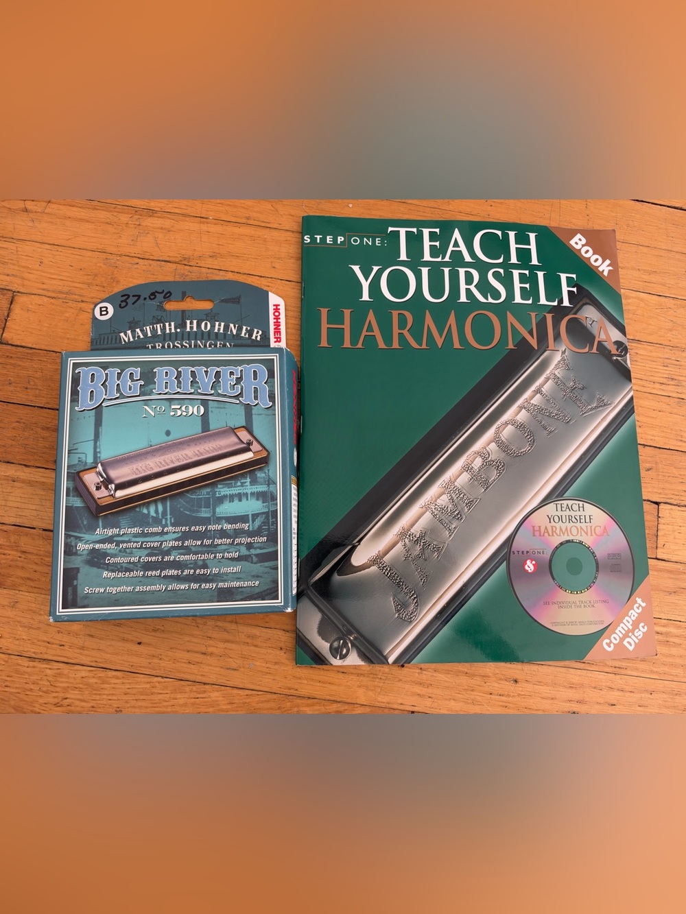 Brand new Harmonica and Teach Yourself Harmonica Instruction Book with CD!